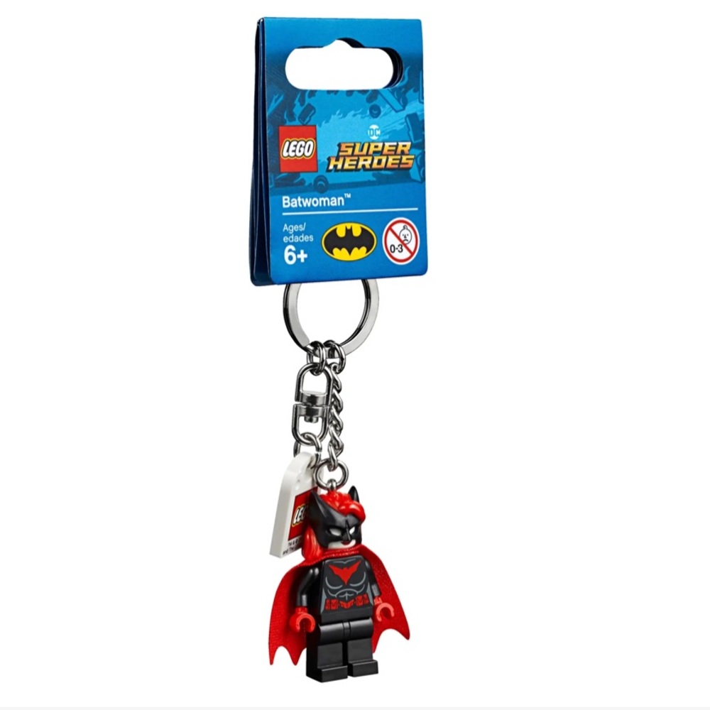 Lego mini figure key chain. Batwoman new with tags